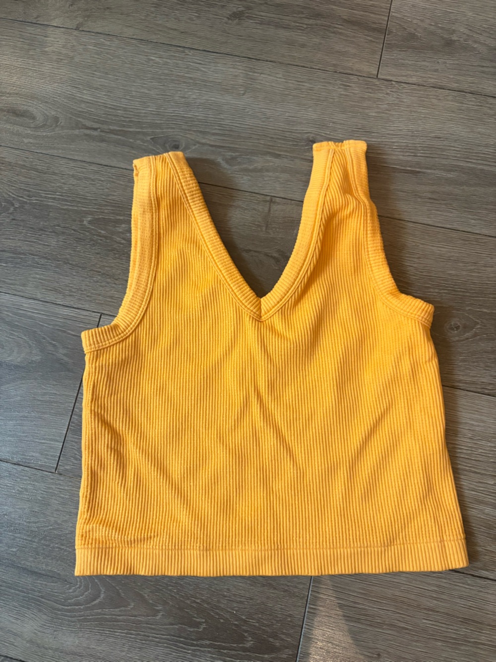 Old Navy Ribbed Tank - Sunny Yellow